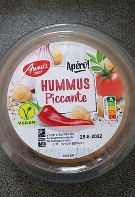 Hummus piccante front packaging
