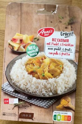 Riz casimir avec poulet & fruit