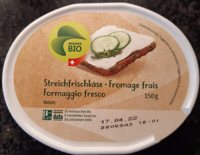 Streichfrischkäse front packaging