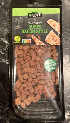 Cubes bacon style front packaging