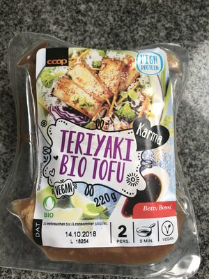 Teriyaki bio tofu front packaging