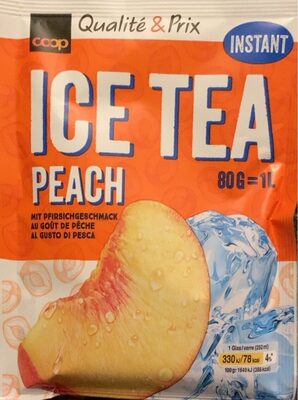 Ice tea pêche front packaging