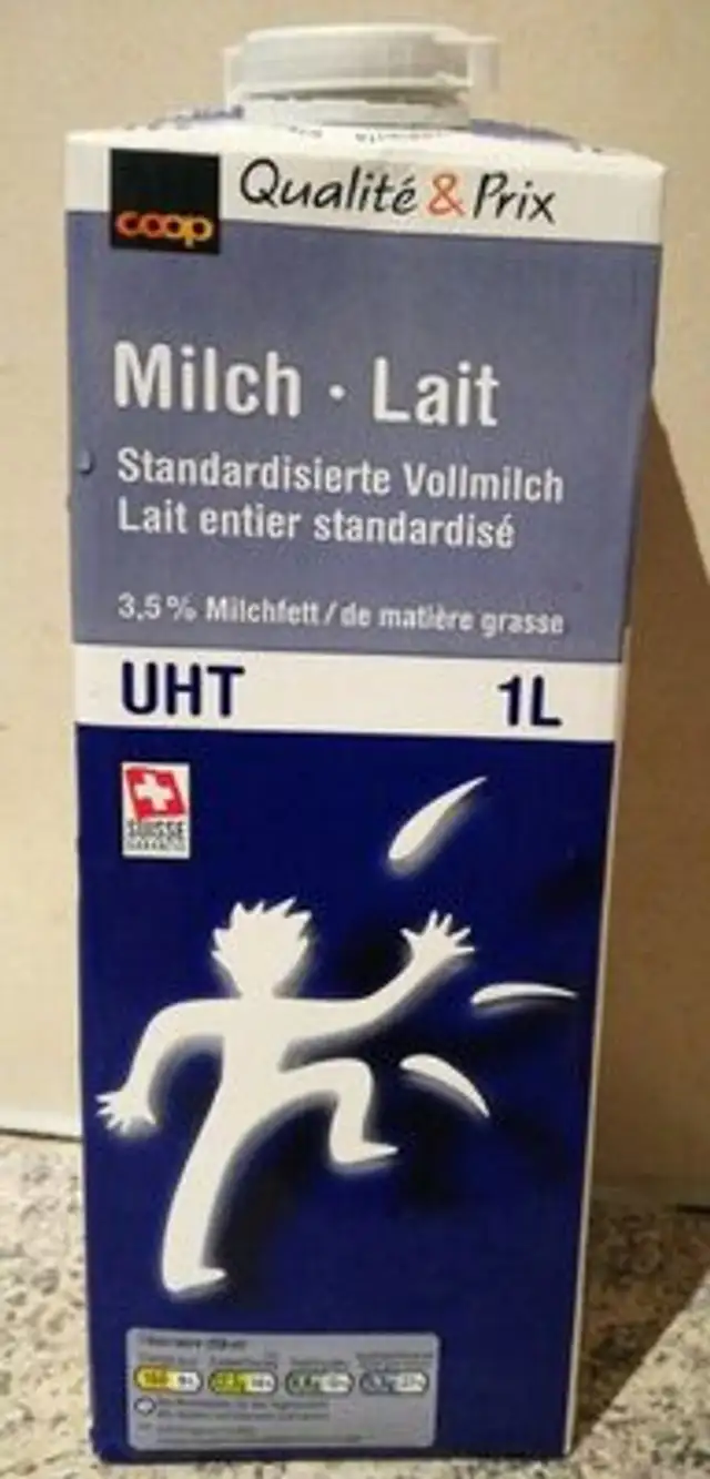 Lait entier front packaging