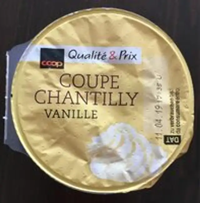Coupe chantilly vanille