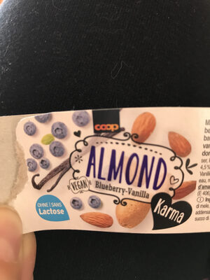 Almond Bluberry-Vanilla front packaging