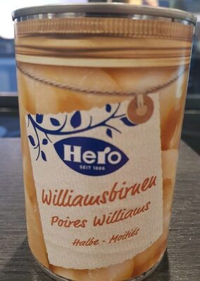 Poires Williams moitiés