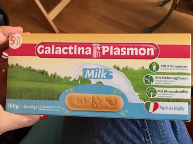 Galactina Plasmon au lait front packaging