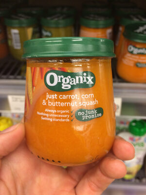 Organix carotte mais courge