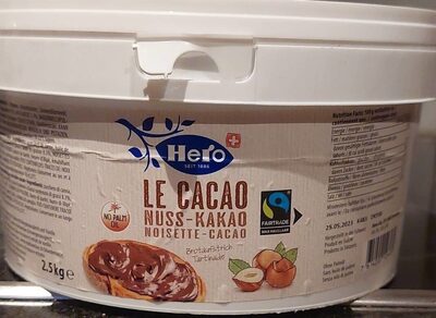 Cacao noisette front packaging