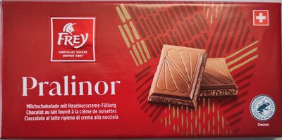 Pralinor Delicious milk chocolate filled with hazelnut cream