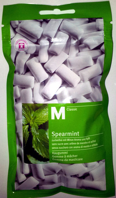 Chewing gum: Spearmint