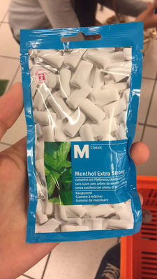 Chewing gum: Menthol Extra Strong