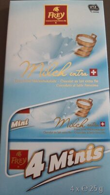 Chocolat au lait extra fin front packaging