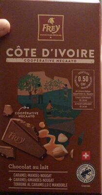 chocolat au lait caramel amandes nougat