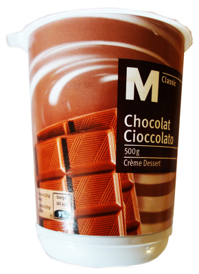 Crème avec chocolat en poudre M-Classic
