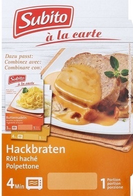 Rôti haché en sauce champignons