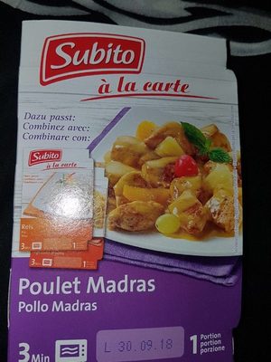 Poulet madras