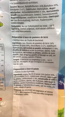 Naurilus Petis animaux en pommes de terres ingredients label