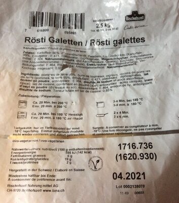 Rösti galettes