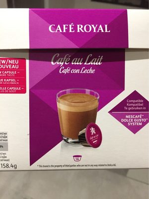 CAFE ROYAL Compatible Dolce Gusto Café au lait x16