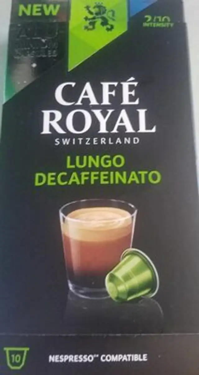 Café Royal Lungo Decaffeinato front packaging