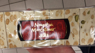 Nougat from montélimar front packaging
