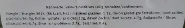 Salade mêlée Yucatan nutrition facts table