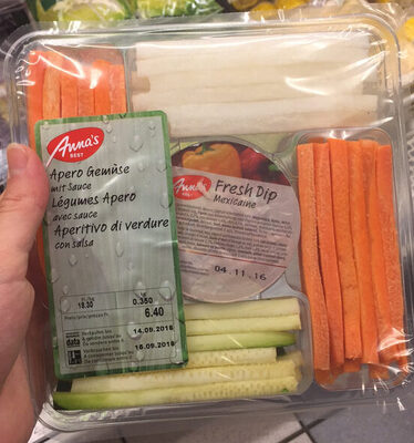 Anna's Légumes Apero avec sauce