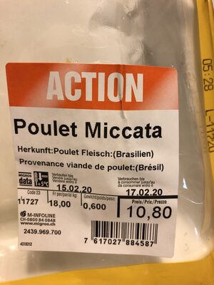 Poulet mi cata