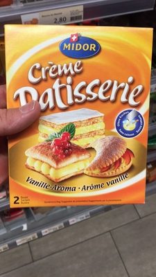 Cream pastry, vanilla flavor