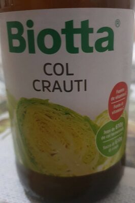 Jugo de col fermentada front packaging