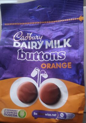Dairy Milk Orange Giant Buttons