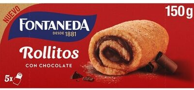 rollitos con chocolate