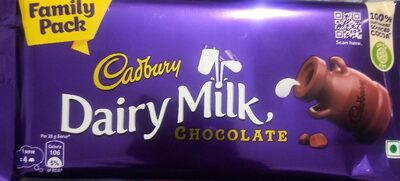 Dairy milk chocolate front packaging