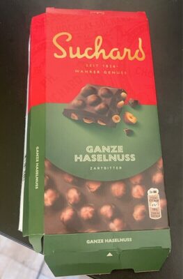 Ganze Haselnuss zartbitter front packaging