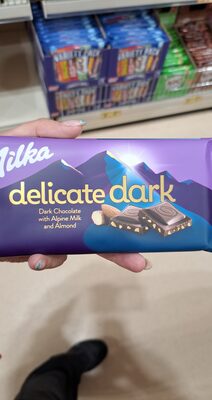Milka delicate dark front packaging