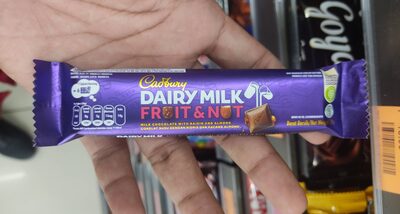 cadbury dairy milk fruit & nut front packaging