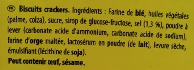 Pierre Fun Ciseaux ingredients label