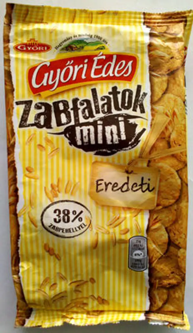 Győri Édes Oat Bites Mini Original front packaging