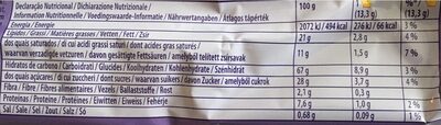 Milka 2x200g choco moo lot nutrition facts table
