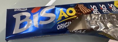 Wafer Recheio E Cobertura Chocolate Lacta Bisão Pacote 201,6g