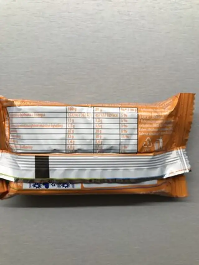 Brumík meruňka nutrition facts table