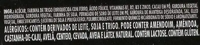 Bis Black ingredients label