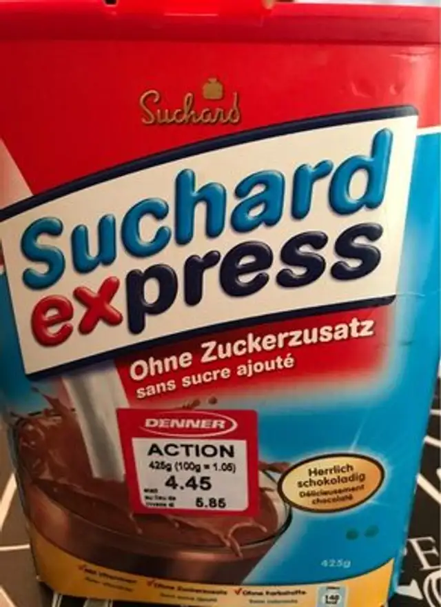 Suchard express front packaging