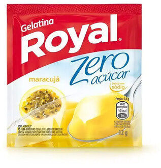Gelatina Pó Maracujá Zero Açúcar Royal Pacote 12g