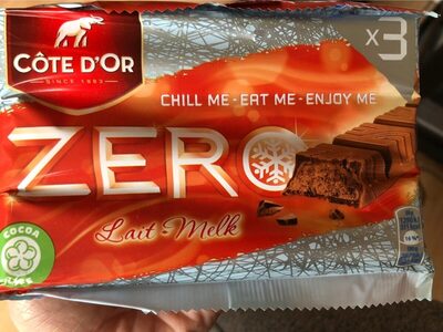 Zero lait front packaging