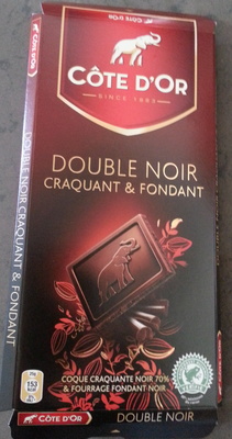 Double Noir Craquant & Fondant front packaging