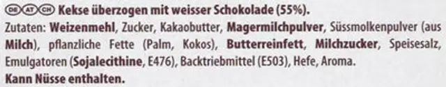 Mikado ingredients label