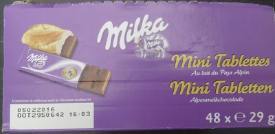 Mini Tablettes Au lait du Pays Alpin