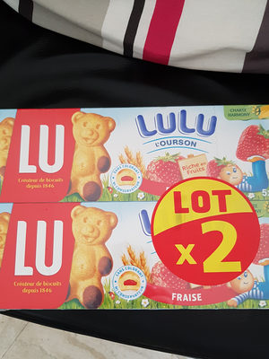 Lulu ourson 2x150gr fraise lot